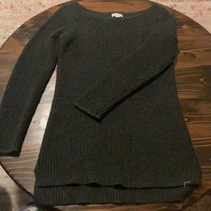 Charcoal Merona tunic sweater